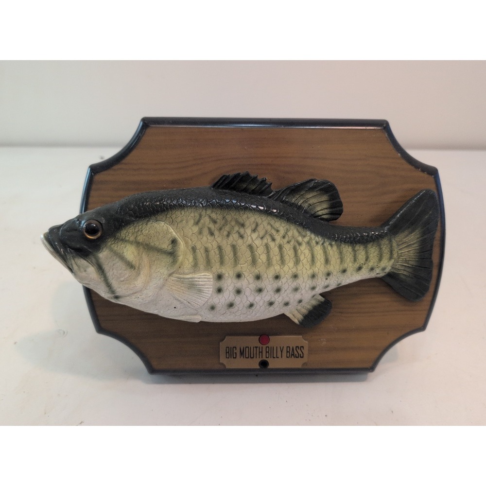 Vtg Gemmy Big Mouth Billy Bass Singing Fish Wall Mount 1999 Works Well